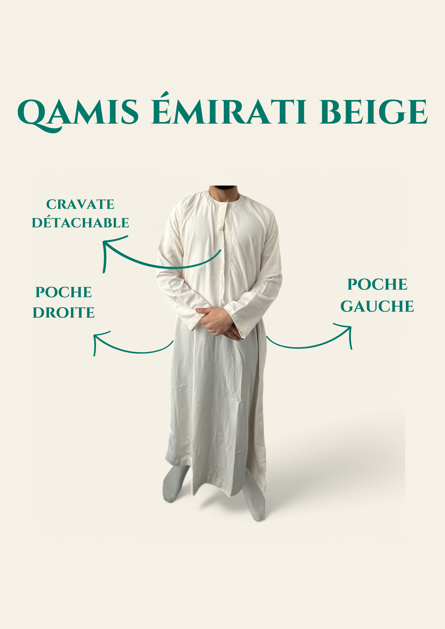 QAMIS ÉMIRATI BEIGE